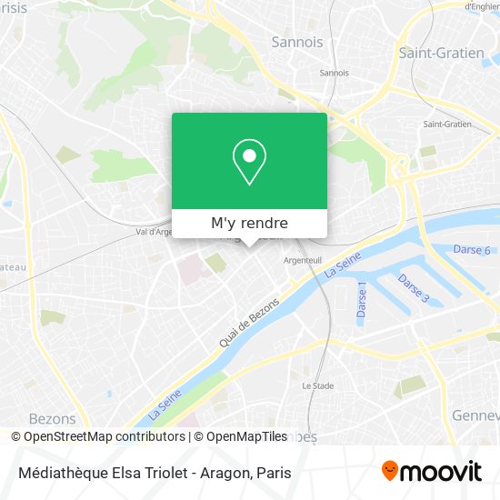 Médiathèque Elsa Triolet - Aragon plan