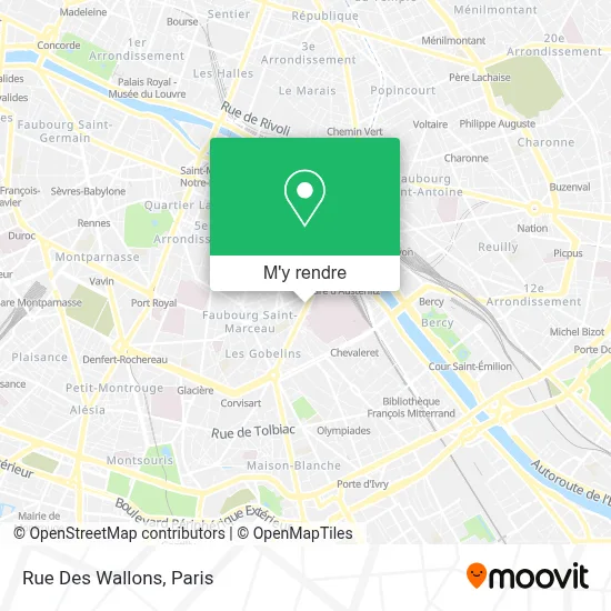 Rue Des Wallons plan