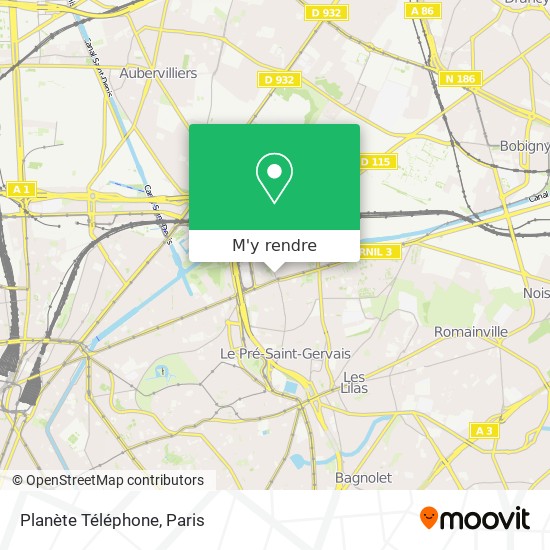 Planète Téléphone plan