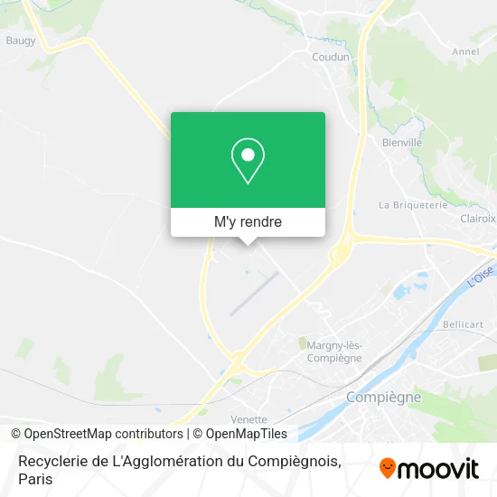 Recyclerie de L'Agglomération du Compiègnois plan
