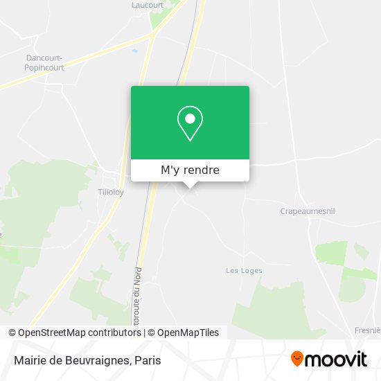 Mairie de Beuvraignes plan