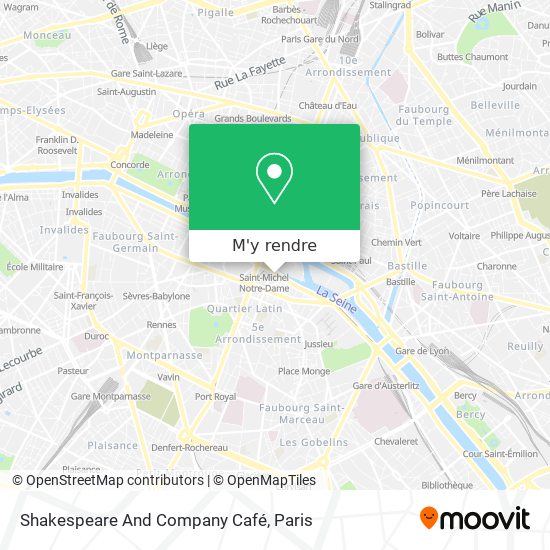Shakespeare And Company Café plan