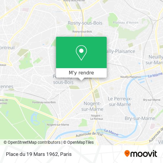 Place du 19 Mars 1962 plan