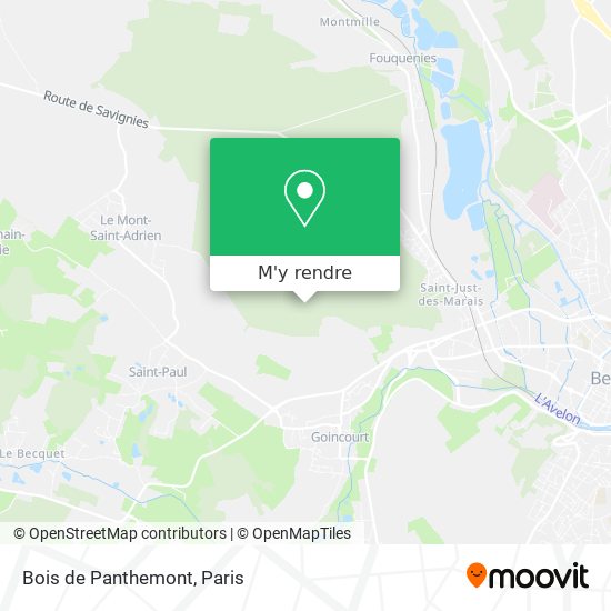 Bois de Panthemont plan