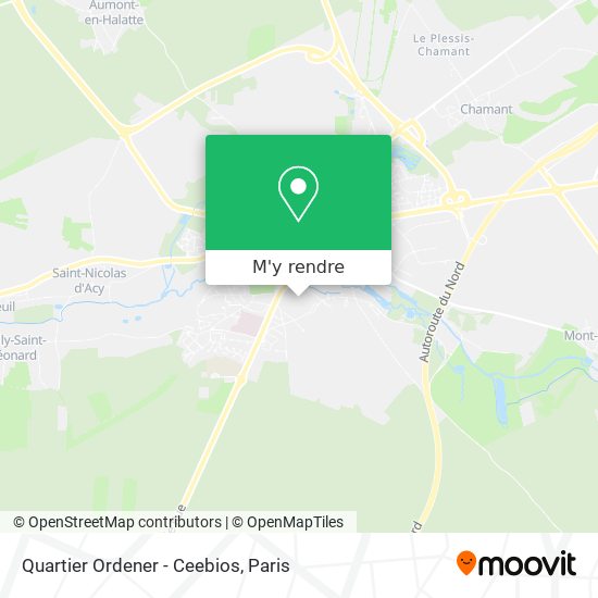 Quartier Ordener - Ceebios plan