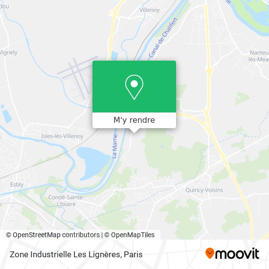 Zone Industrielle Les Lignères plan