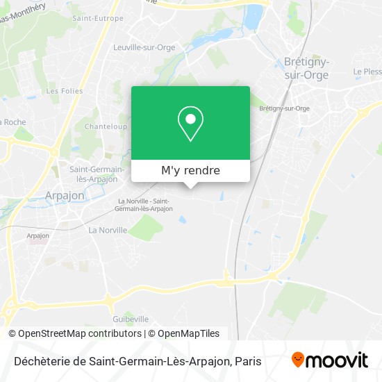 Déchèterie de Saint-Germain-Lès-Arpajon plan