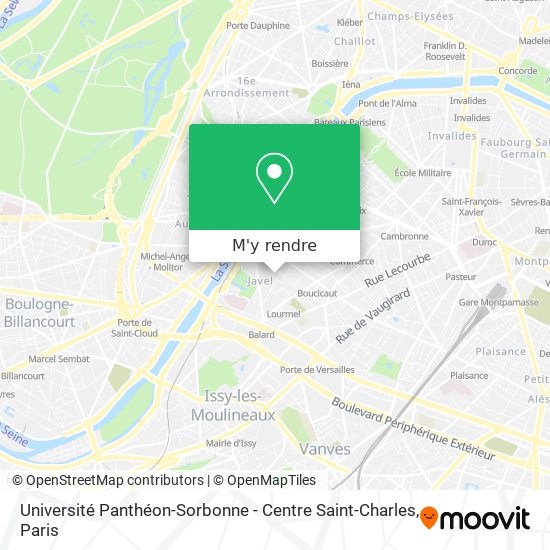 Université Panthéon-Sorbonne - Centre Saint-Charles plan