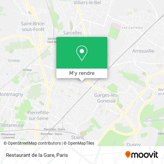 Restaurant de la Gare plan