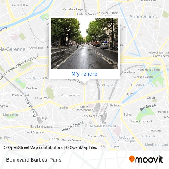 Boulevard Barbès plan