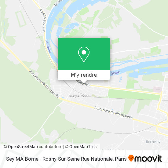 Sey MA Borne - Rosny-Sur-Seine Rue Nationale plan