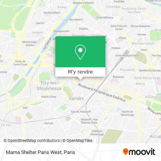 Mama Shelter Paris West plan