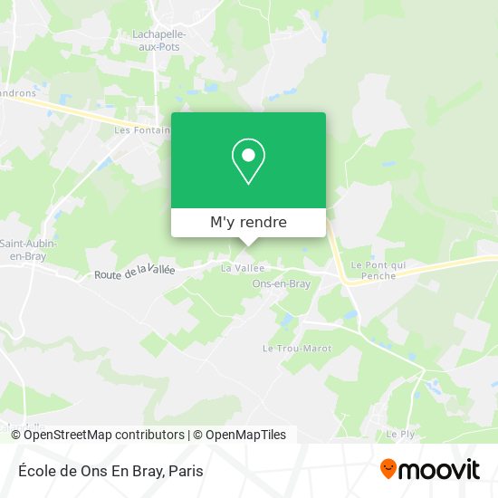 École de Ons En Bray plan