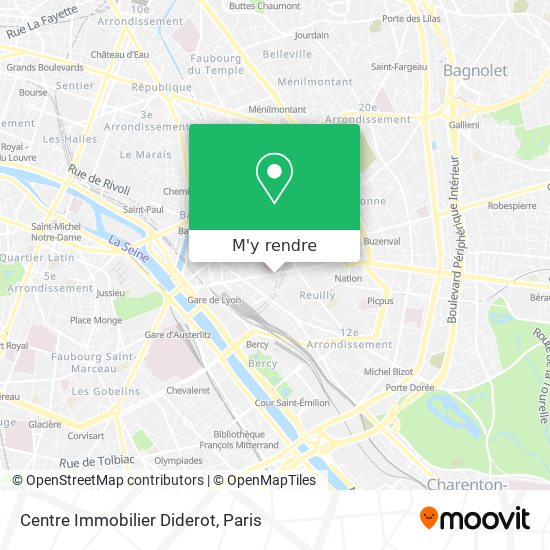 Centre Immobilier Diderot plan