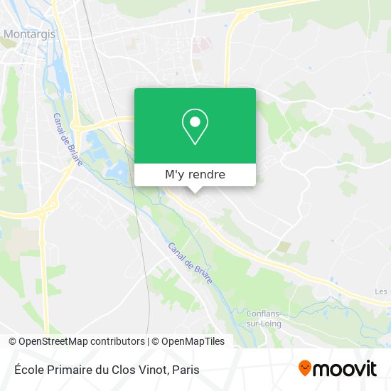 École Primaire du Clos Vinot plan