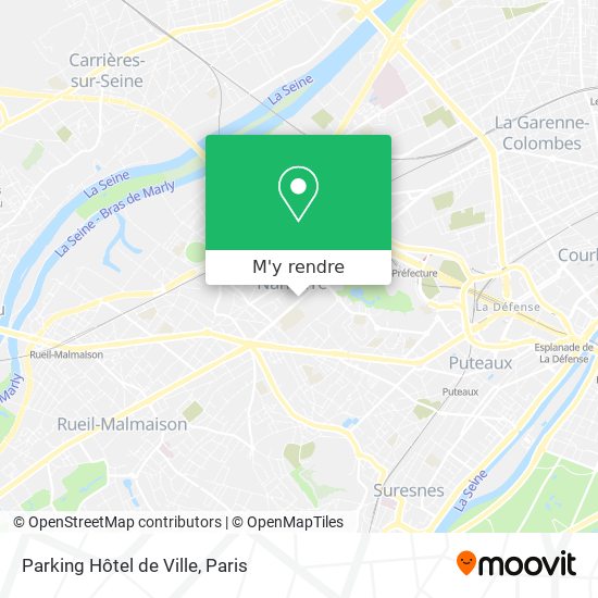 Parking Hôtel de Ville plan