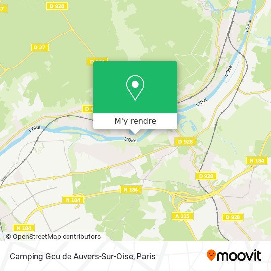 Camping Gcu de Auvers-Sur-Oise plan