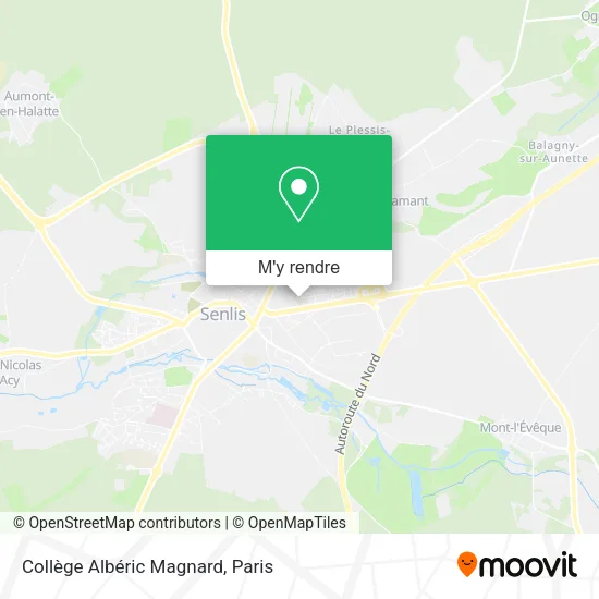 Collège Albéric Magnard plan