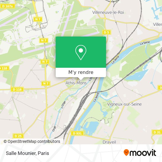 Salle Mounier plan