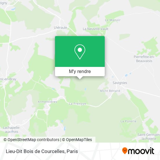 Lieu-Dit Bois de Courcelles plan