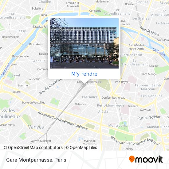 Gare Montparnasse plan