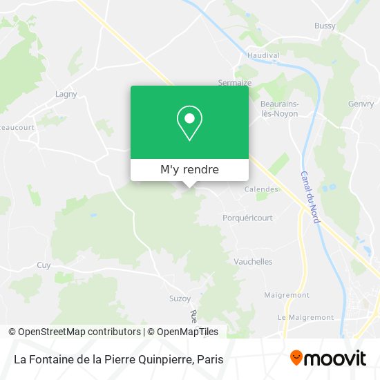 La Fontaine de la Pierre Quinpierre plan