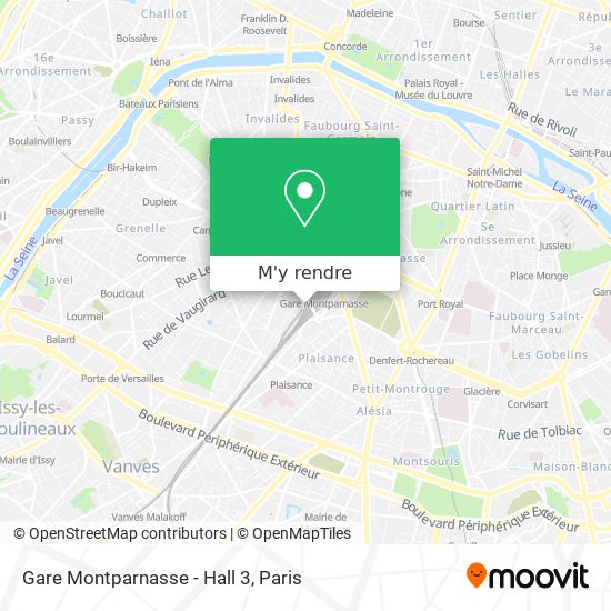 Gare Montparnasse - Hall 3 plan
