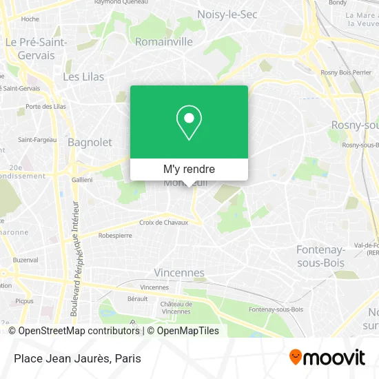 Place Jean Jaurès plan