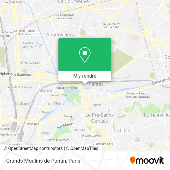 Grands Moulins de Pantin plan