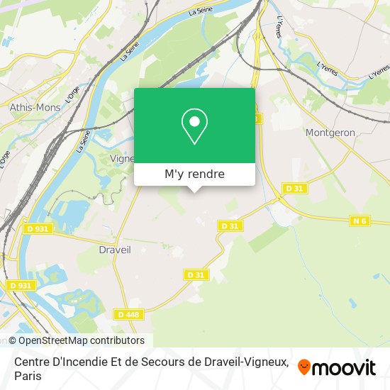 Centre D'Incendie Et de Secours de Draveil-Vigneux plan