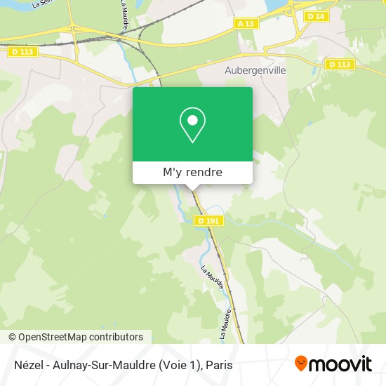 Nézel - Aulnay-Sur-Mauldre (Voie 1) plan