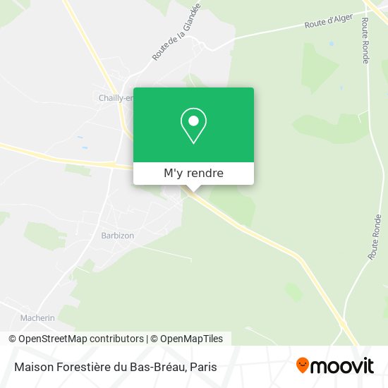 Maison Forestière du Bas-Bréau plan