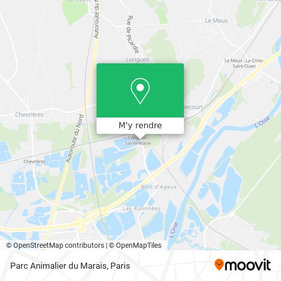 Parc Animalier du Marais plan