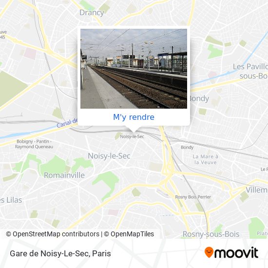 Gare de Noisy-Le-Sec plan