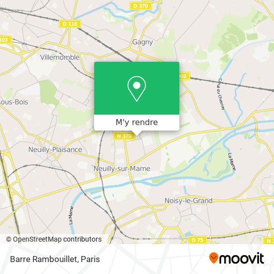 Barre Rambouillet plan