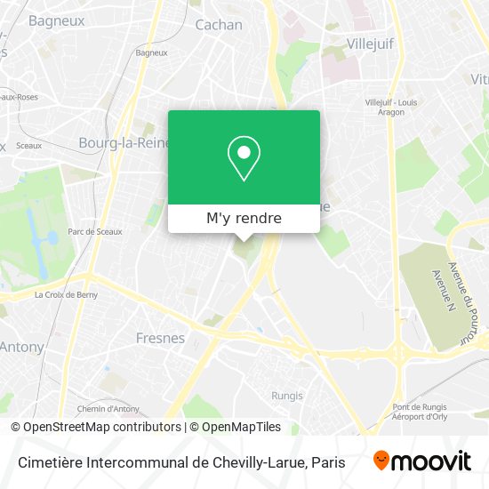 Cimetière Intercommunal de Chevilly-Larue plan