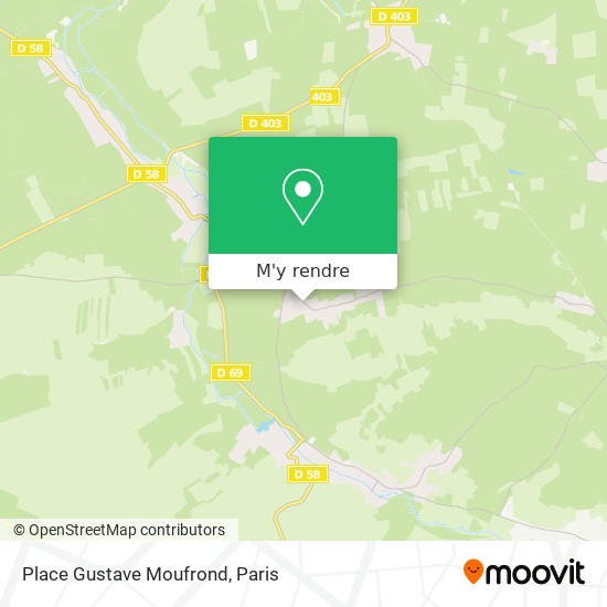 Place Gustave Moufrond plan