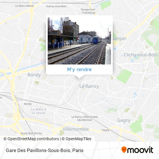 Gare Des Pavillons-Sous-Bois plan