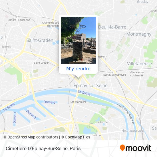 Cimetière D'Épinay-Sur-Seine plan
