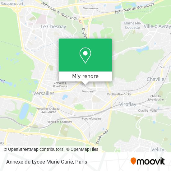 Annexe du Lycée Marie Curie plan