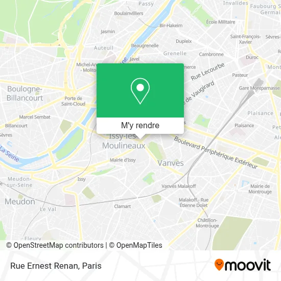 Rue Ernest Renan plan