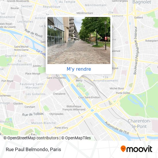 Rue Paul Belmondo plan