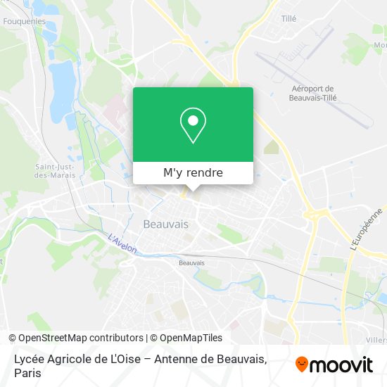 Lycée Agricole de L'Oise – Antenne de Beauvais plan