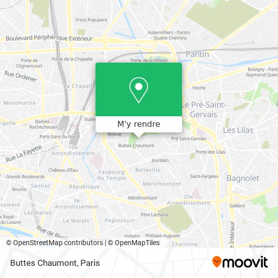 Buttes Chaumont plan