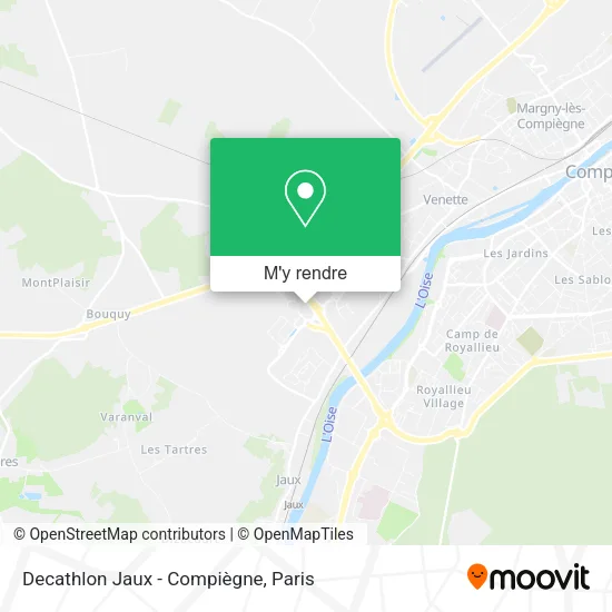 Decathlon Jaux - Compiègne plan