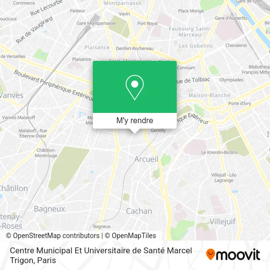 Centre Municipal Et Universitaire de Santé Marcel Trigon plan