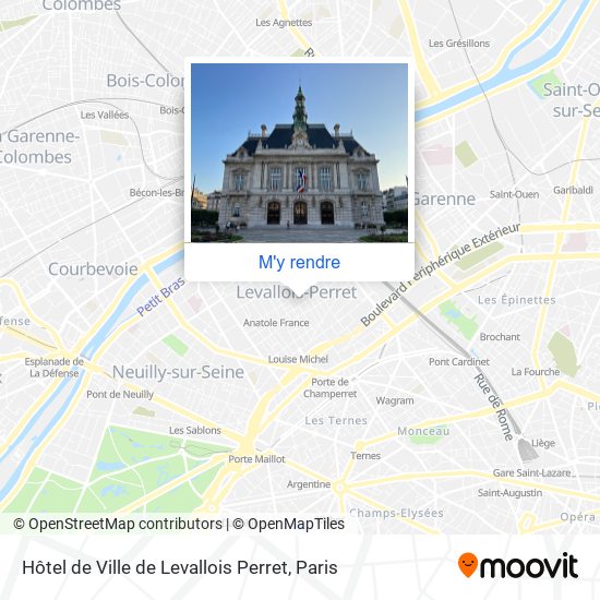 Hôtel de Ville de Levallois Perret plan