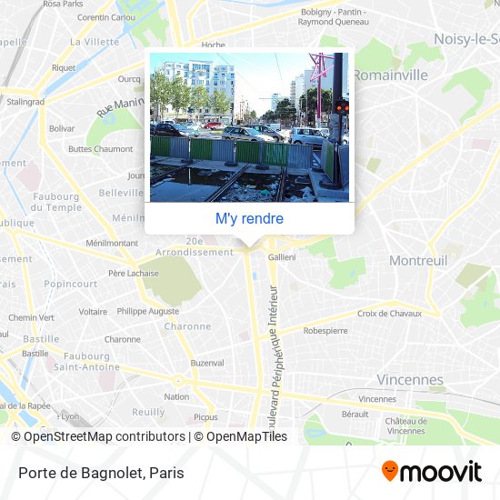 Porte de Bagnolet plan