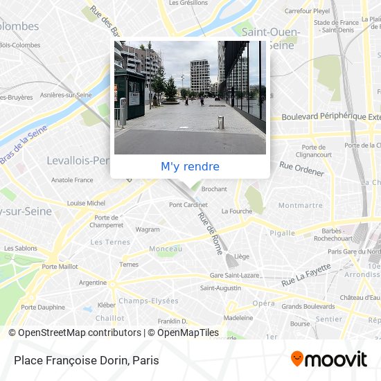 Place Françoise Dorin plan