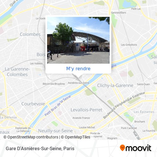 Gare D'Asnières-Sur-Seine plan